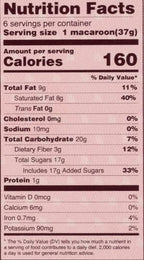 Poppies Belgium Macaroons Gluten Free Chocolate -- 6 Cookies ( pack of 6 boxes)