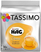 Tassimo Cafe Hag Crema Decaffeinated Coffee Capsules T-Discs 5 Pack, 520 g