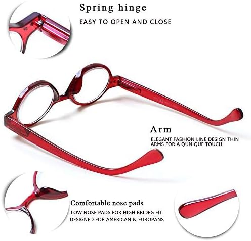 JOSCHOO 5 Pack Retro Round Reading Glasses Mini Small Comfortable Readers for Women Men (5 Mix, 3.0)Medium