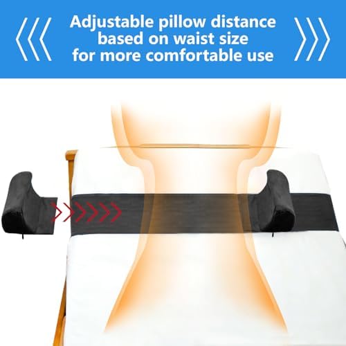 Lateral Support for Wheelchair Lateral Support Cushion with Adjustable Side Panels for Wheelchairs,Wheelchair Stabilizer Attachment Chair Side Pads,Lateral Foam Wedge for Elderly (Black)