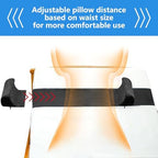 Lateral Support for Wheelchair Lateral Support Cushion with Adjustable Side Panels for Wheelchairs,Wheelchair Stabilizer Attachment Chair Side Pads,Lateral Foam Wedge for Elderly (Black)