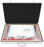 266Pcs Optometry Rim Case Kit, Professional Optical Trial Lens Set Metal Rim Optometry Box Kit with Optometry Test Trial Frame, Precise Eye Protection Accessories Set, 22.4 * 14.2 * 3.7Inch