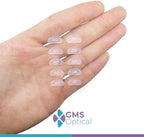 GMS Optical Adhesive Silicone Nose Pads for Glasses | 1.8mm Reg-Thin, 13mm Small | Non Slip Glasses Grips for Sunglasses and Eyewear w/Super Sticky Backing for Kids & Small Frames (5 Pairs, Clear)