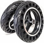 10x2, Wheelchair Front Wheel Accessories, 10inch Electric Wheelchair Replacement Wheels, Honeycomb Solid Tire, Suitable for Most Electric Wheelchairs, Bearing: 12mm，1 Pair