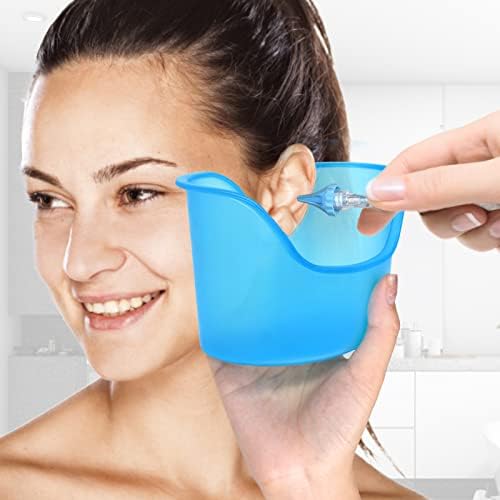 Ear Wash Basin(3 PCS/Blue), Compatible with All Types of Ear Wash Systems