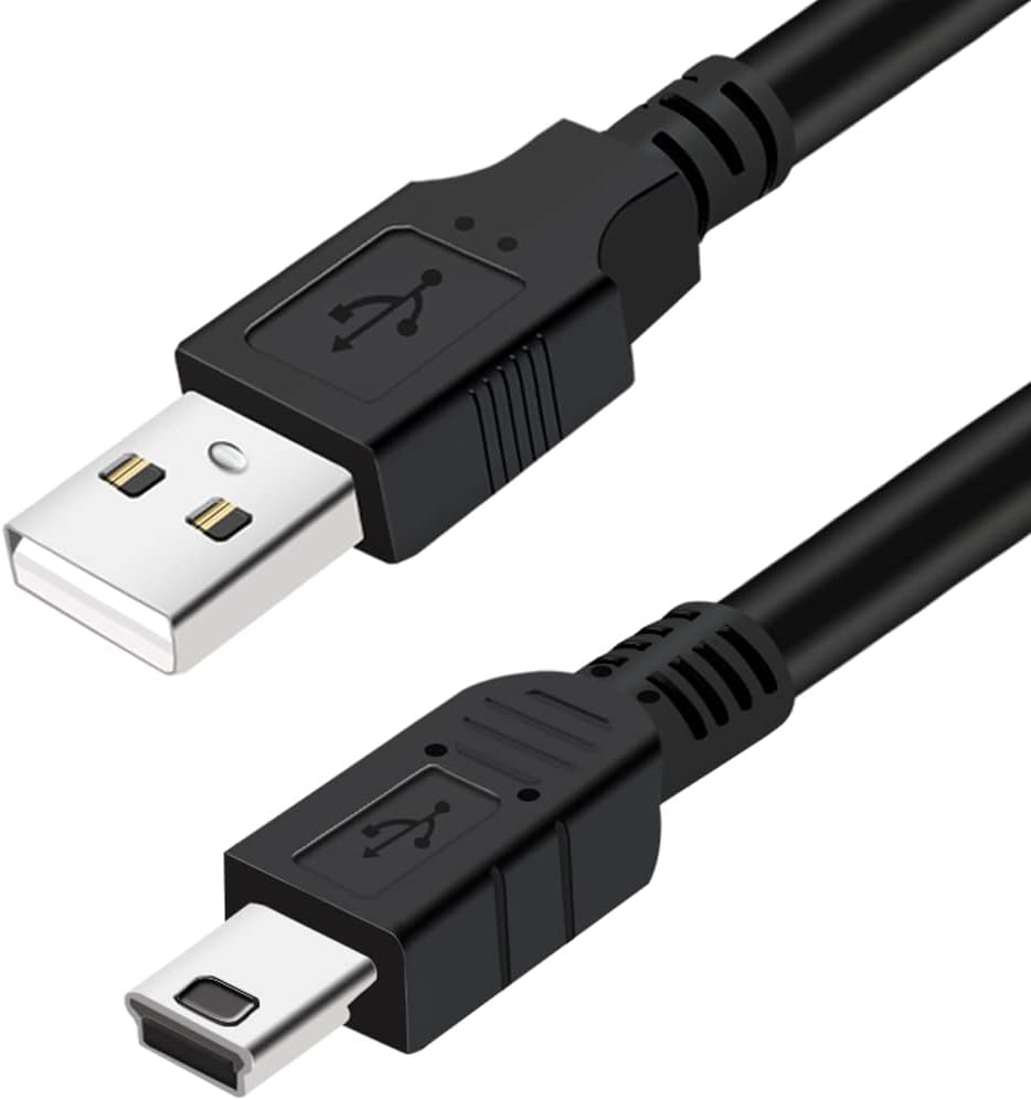 Replacement USB Charger Charging Cable Power Cord for OneTouch Verio IQ Blood Glucose Monitoring System Meter (Not Compatible with OneTouch Verio Flex Models). Mini-B Cord for PS3,MP3 Player Canon