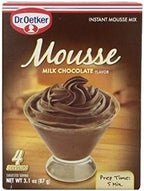 Dr. Oetker Milk Chocolate Mousse Mix, 3.1-Ounce (Pack of 6)