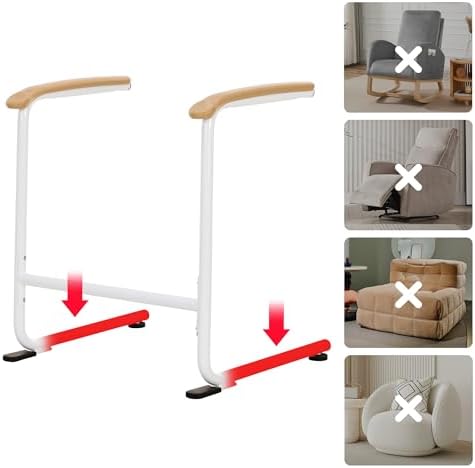 Couch Stand Assist Aid for Elderly, Help Get Up Out from Chairs for Seniors, Mobility Lift Support Bar, Floor to Top 25.5 inches