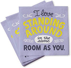 Em & Friends 20-Count Cocktail Napkins, 5 x 5-inches, Standing Around