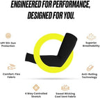 SPRYNG Statix Arm Sleeves for Men and Women Sun Protection Sports Sleeves for Tattoo Cover Gardening & Outdoor Use S to 3XL