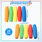 10 Pcs Foam Grip Tubing Handle Built up Tubing Padding Grips No-Cut Utensils Adaptive Grip Pens Foam Tube Cutlery Grips Comfort for Disabled and Elderly