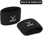 Stoic 7MM Compression Sleeve Cuff (Heavy Neoprene Construction) For arm, elbow, lower leg compression and warmth while weight lifting, powerlifting, bench pressing (14 Inch, Black)