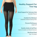Medical Compression Pantyhose For Women & Men,20-30 mmHg Medical Grade Support Hose Tights For DVT,Pregnancy,Varicose Veins,Relief Shin Splints,Edema,Swelling