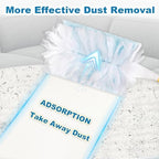30 pcs Duster Refills Heavy Duty Disposable 180° Dusters Kit Electrostatic Multi-Surface Replacement with 1 Handle for Cleaning Kitchen Blue