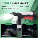 BigAlex Folding Walking Cane with Two Led Lights for Elderly Solid Base Adjustable Walking Stick with Carrying Bag for Men Women