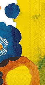 IHR Ideal Home Range Dinner Napkins Marimekko Disposable 3-Ply Paper Hand Towels, 8.5" x 4.5", Juhannustaika, 16-Count