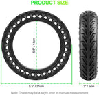 BANGTING 50/75-6.1 Tubeless Solid Tires for Electric Scooter, 8 1/2 x2 Tire for Gotrax GXL V2 / XR/APEX, 8.5x2 inch Tire Replacement for Xiaomi Pro 2 / M365 / 1S (Black 1PCS)