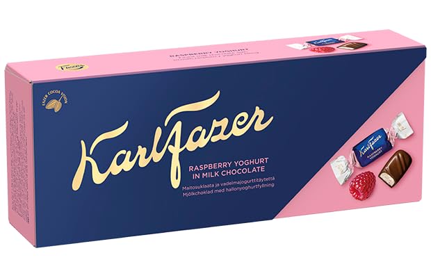 Fazer Karl Fazer Raspberry yoghurt Chocolate 1 Box of 250g