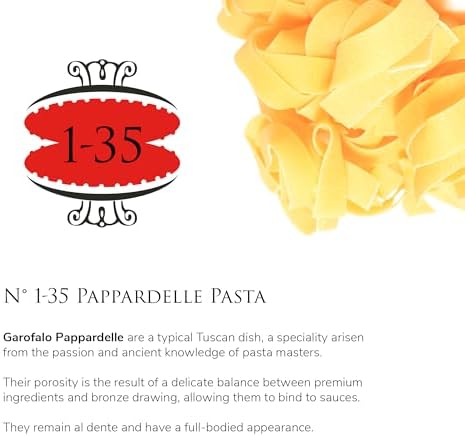 Garofalo - Premium Durum Wheat Semolina Pappardelle Pasta, Italian Made, Bronze-Drawn, Al-Dente, One-Ingredient Pasta (2 pack)