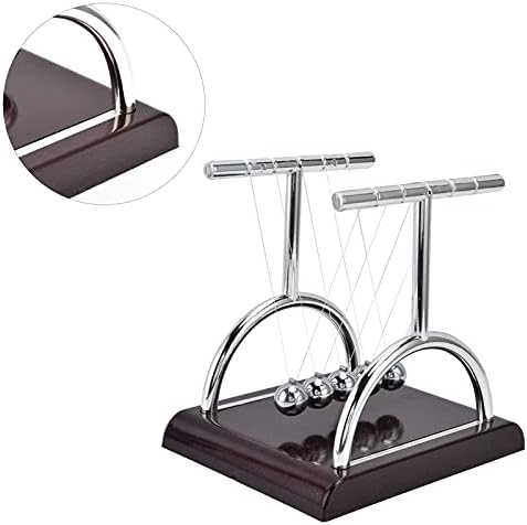 ZJchao 's Desk Toy – Aluminum Swinging Set for Stress Relief, & Office Decor, Silent Motion & Balance