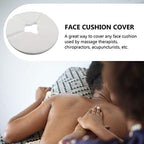 100pcs Body Pillow Cover Disposable Massage Face Cover for Fitted Non-woven Fabric Round Washcloth White