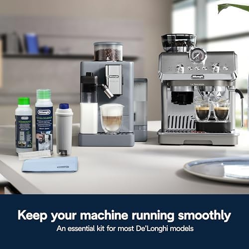 De'Longhi Coffee Care Kit, Essential Coffee Machine Maintenance Products, Suitable for Machines with filters, DLSC306, Black