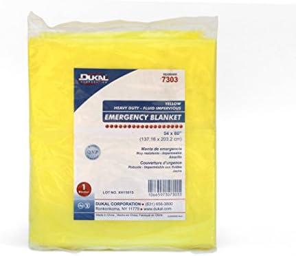 Medique Products 87801 Disposable Emergency Blanket, 54-Inch X 80-Inch