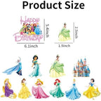 11 Pcs Anime Happy Birthday Cake Toppers, Cute Princess Cake Topper, Cartoon Birthday Cake Decorations, Perfect for Parties and Holiday Celebrations. (B)