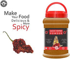 Smoked, Ghost Chili Pepper Powder (Bhut Jolokia) -35.5 Oz (2.2 lbs) , 100% PURE, NON GMO,NO PRESERVATIVE, NO ADDITIVE ) Organically Grown