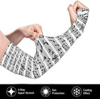 Music Shooter Sleeves Gardening Cute Sun Sleeves Music Notes Cooling Arm Sleeves Notes Arm Cover Sleeves