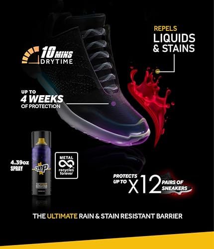 Crep Protect Shoe Protector Spray - Rain & Stain Waterproof Nano Protection for Sneaker, Leather, Nubuck, Suede & Canvas