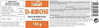 Supersmart - D-Ribose Powder (Natural Sugar) 6gm per Day - ATP Synthesis & Production - Universal Fuel for Energy | Non-GMO & Gluten Free - 150 g