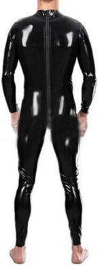 Latex Rubber Catsuit Back Zipper for Men Handmade Bodysuit Jumpsuit Party Wear Cosplay Halloween
