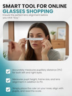 Multipurpose PD Optical Ruler for Reading Pupil Distance Meter Eye Ophthalmic Straight Edge, Comfortable and Lightweight Optical Ruler to Measure Height of the Pupil and All Lengths of Frames
