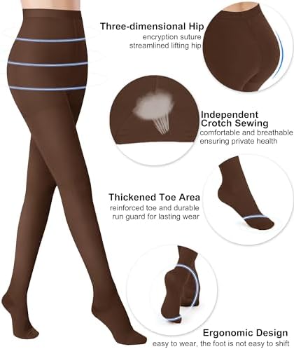 Medical Compression Pantyhose for Women Support Stockings 20-30 mmHg Treatment Swelling, Edema Varicose Veins