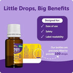 Ddrops Kids Booster 600IU 100 Drops - Daily Liquid Vitamin D for Kids. Support Strong Bones & Immune System in Children. No Preservatives, No Sugar, Non-GMO, Allergy-Friendly