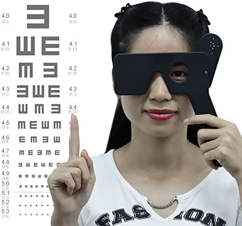 4 Pcs Ophthalmic Eye Occluder for Ophthalmologists Orthoptists Optometrists Eye Exam Tool (Black)