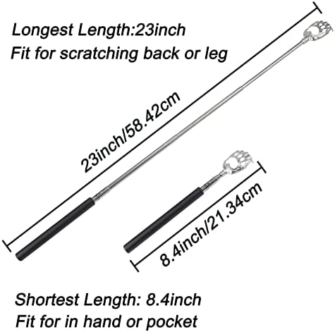 WOVTE Bear Claw Extendable Back Scratcher for Men Women, Fathers Day Mothers Day Gifts for Mom Dad Him Her, Anniversary Birthday Gifts for Men Women Mom Dad Husband