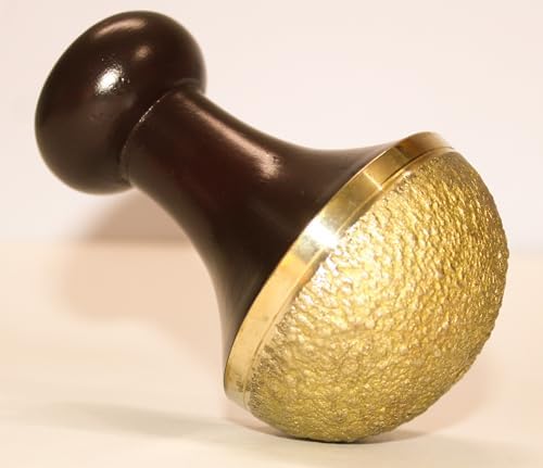 WITSOUL Bronze Kansa Natural Vatki Cup with Handle for Foot Massager, Relaxation and Deep Cleaning Ancient Indian Technique Ayurvedic (Dark Brown PCS 1)