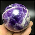 Health & Household Natural Dreamy Amethyst Sphere Quartz Crystal Ball Reiki Healing (Size : 1000g)