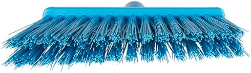 Vikan 29143 Broom,Angle Cut,Stiff,11",PP/PET,Blue