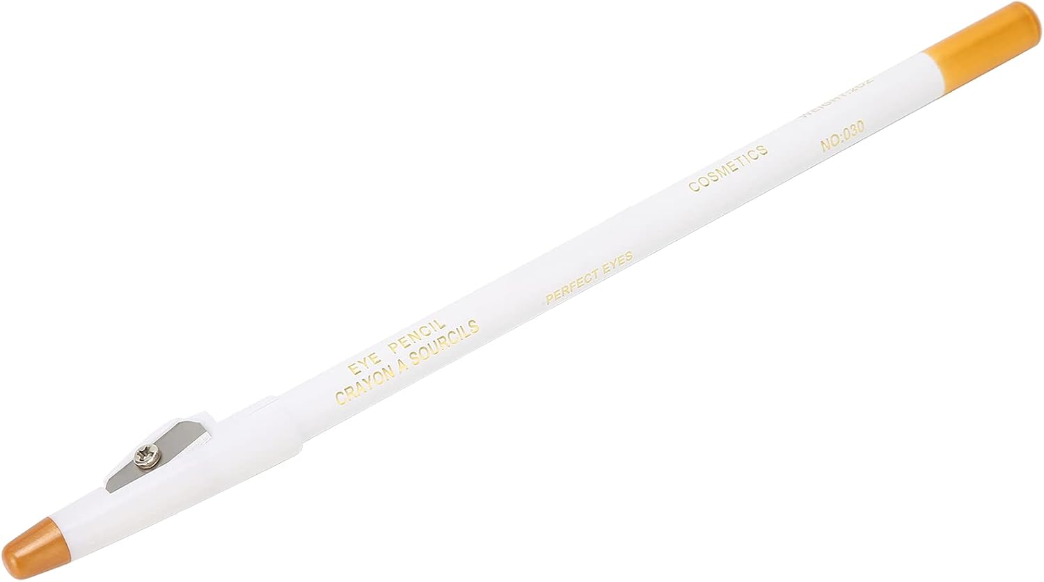 Beard Pencil Filler for Men Thick Beard Shaping Tool with Sharpener, Compact Design Beard Colouring for Men, Beard Liner Pen for Beard, Hairline and Beard Shaping (WHITE)