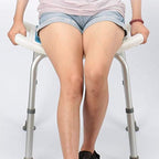 Bath Shower Chairs,Shower Chair for Elderly Height Adjustable Shower Seat for Seniors and Shower Assist Disabled, Bathroom with Arms Bathtub Lift Non-Slip Safety Shower Stool,B (Color : A)