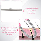 6PCS Hair Removal Spring, Spring Hair Remover,Face Threading Tool, Facial Hairs Remover for Upper Lip, Eyebrow, Chin, Mustache Neck Sideburns Fuzz Beauty