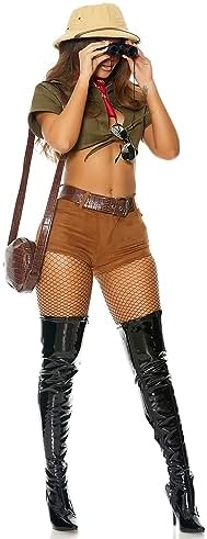 Forplay womens I'll Be Your Guide Safari Costume
