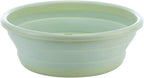 10" Multi-Purpose Collapsible Dish Tub Bowl BPA-Free Round Lightweight Collapsible Wash Basin (Green)