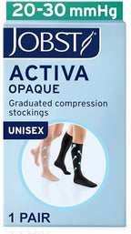 JOBST ACTIVA Opaque 20-30 mmHg Compression Socks Knee High Closed Toe