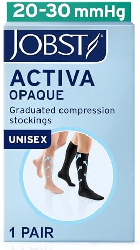 JOBST ACTIVA Opaque 20-30 mmHg Compression Socks Knee High Closed Toe