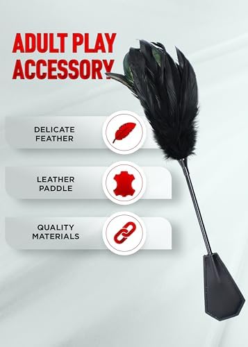 Feather Tickler Crop Satin Blindfold Mask French Tickler Whip Feather Tickle Teaser Stick Kit