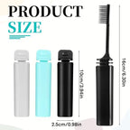 3 Pcs Travel Toothbrush Set, Mini Toothbrushes with Cover, Soft Toothbrushes Foldable Handle for Camping Hiking Traveling School